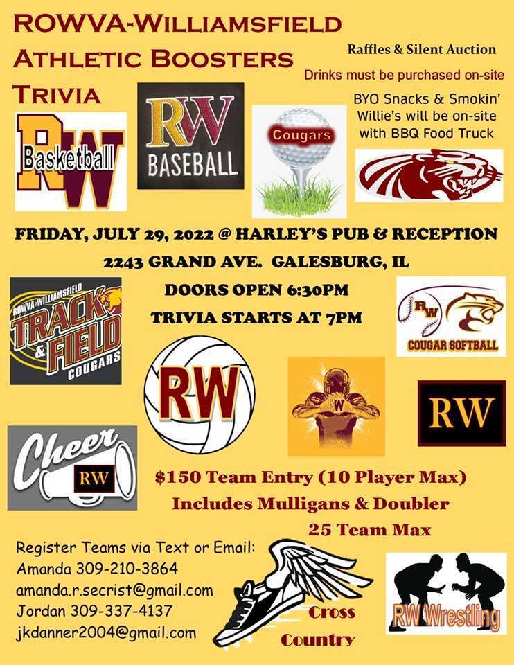 RW Athletic Boosters TRIVIA NIGHT!!